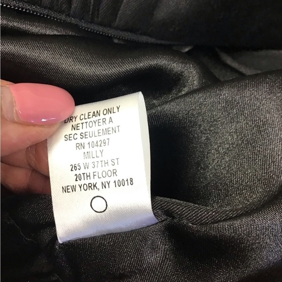 Milly New York Women’s Size 12 Fit & Flare Dress Black & White Cut Out Floral - Picture 4 of 12